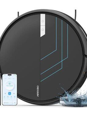 Robot Vacuum and Mop, 3000Pa Strong Suction Power Robot Vacuum Cleaner Wi-Fi/App